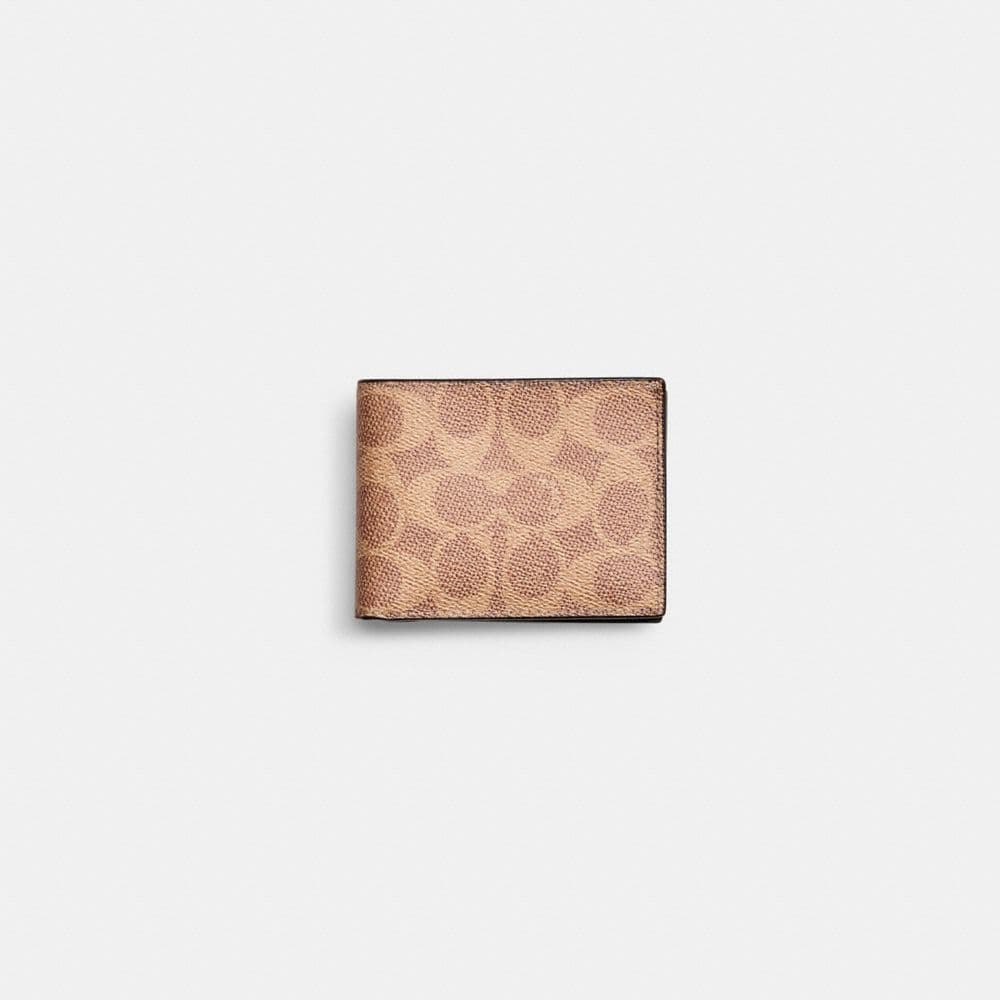 Restored Slim Billfold Wallet In Signature Canvas