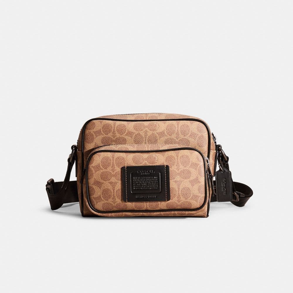 Restored Academy Sport Crossbody In Signature Canvas