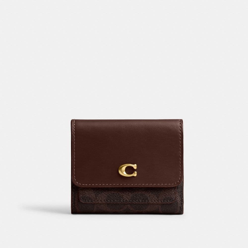Mila Small Flap Wallet In Signature Canvas