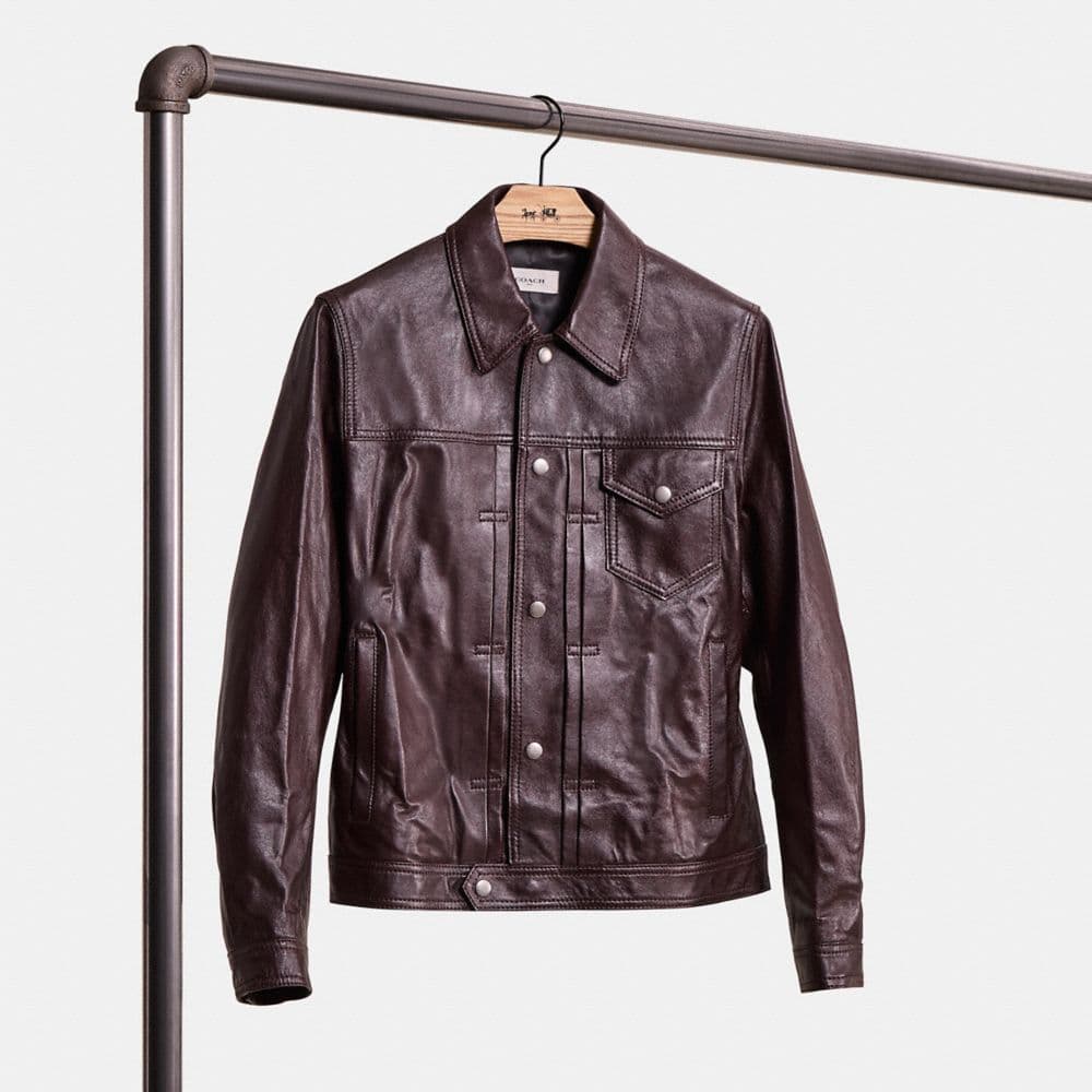 Restored Leather Trucker