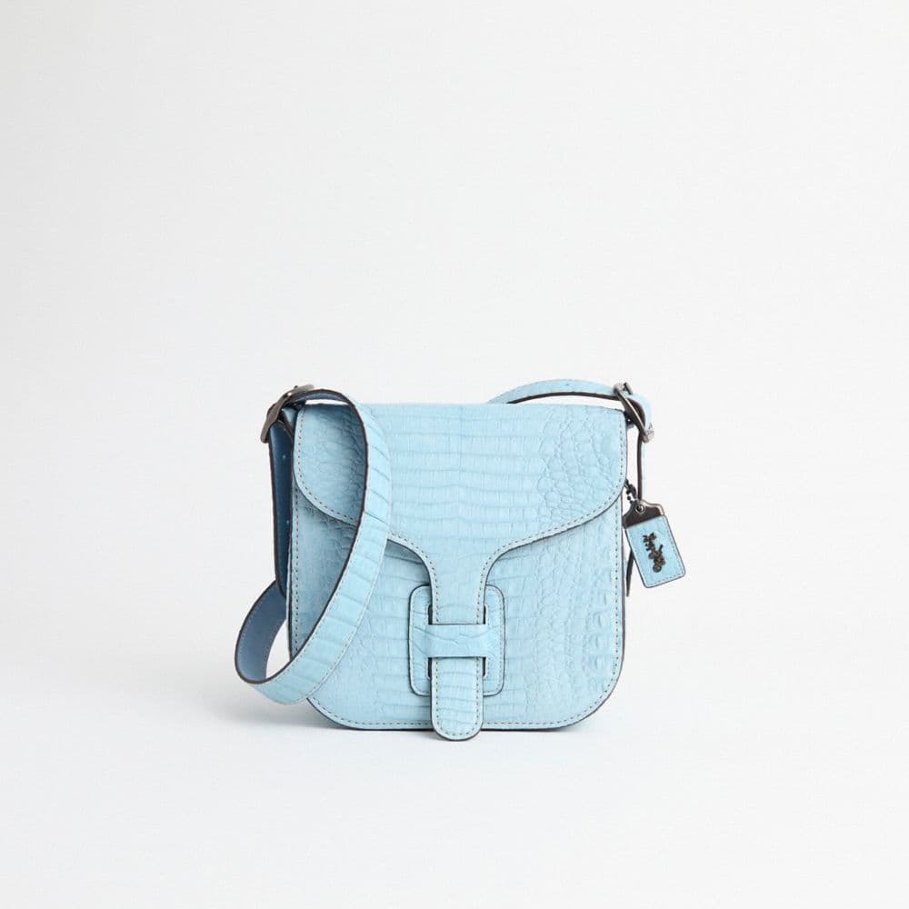 Restored Courier Bag In Crocodile