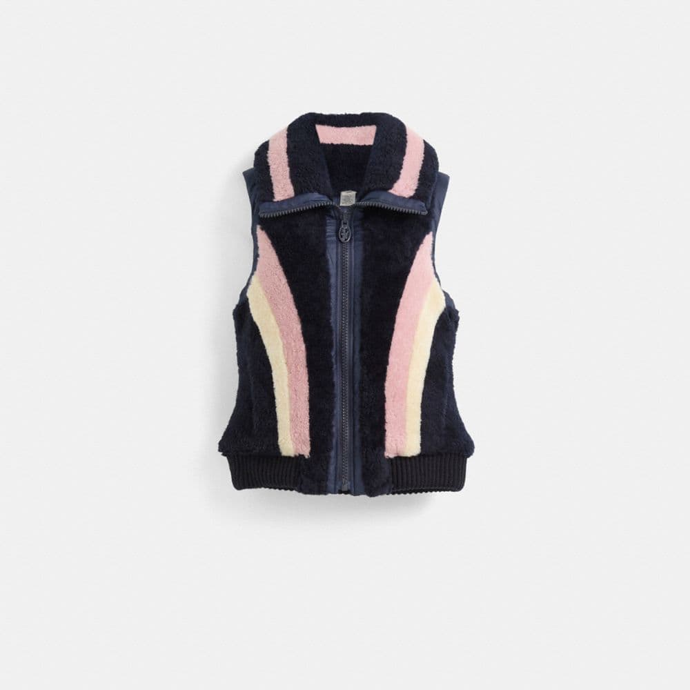 Restored Reversible Shearling Vest