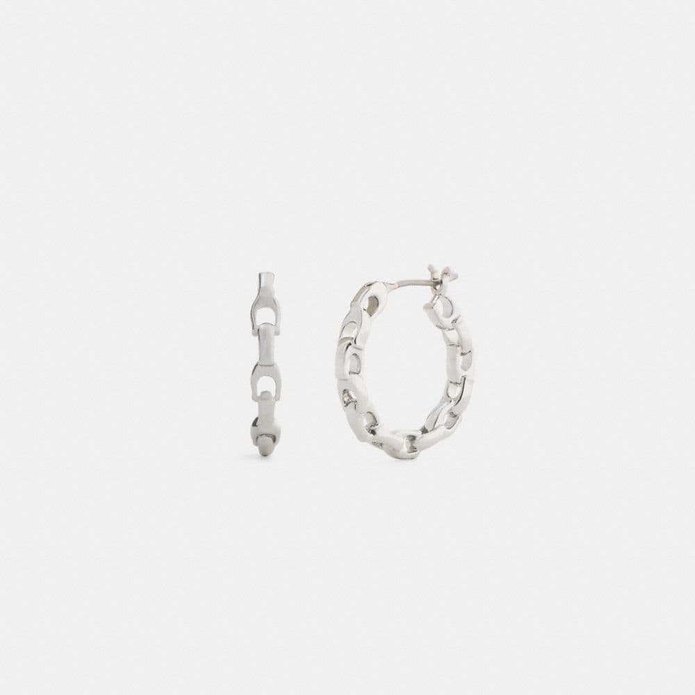 Linked C Small Hoop Earrings