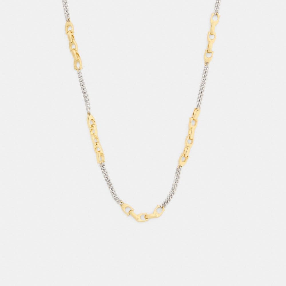 Linked C Necklace
