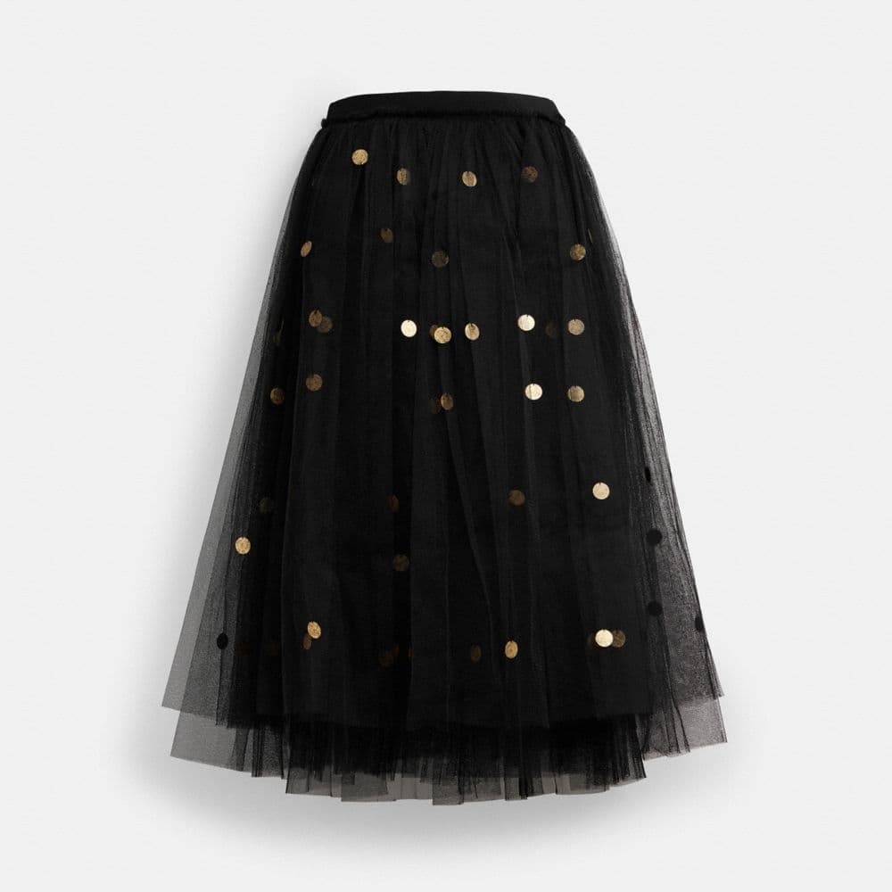 Sequin Paillette 튤 스커트 in Recycled Polyester