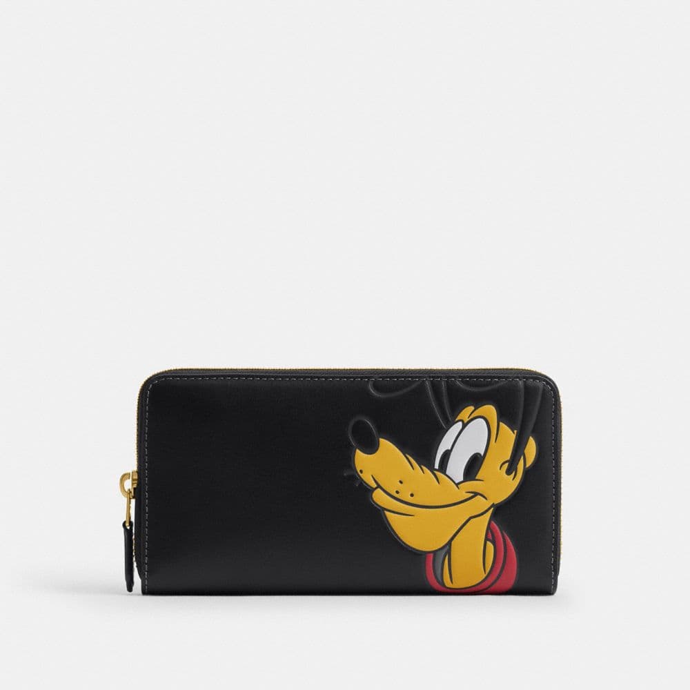 Disney X Coach Essential Accordion Zip Wallet With Pluto