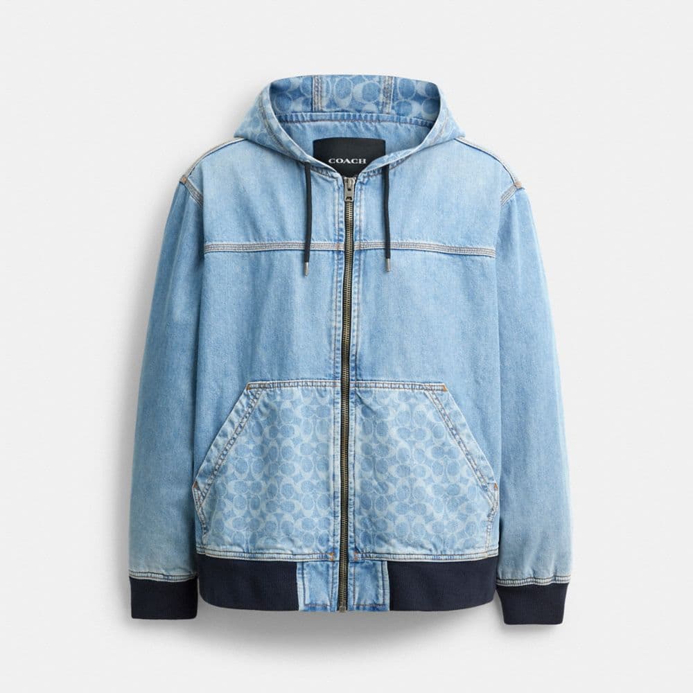 Signature Denim Zip Jacket
