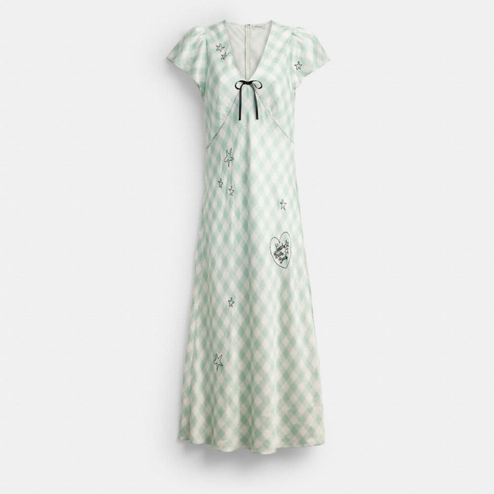 Coach | Brain Dead Embroidered Gingham Dress