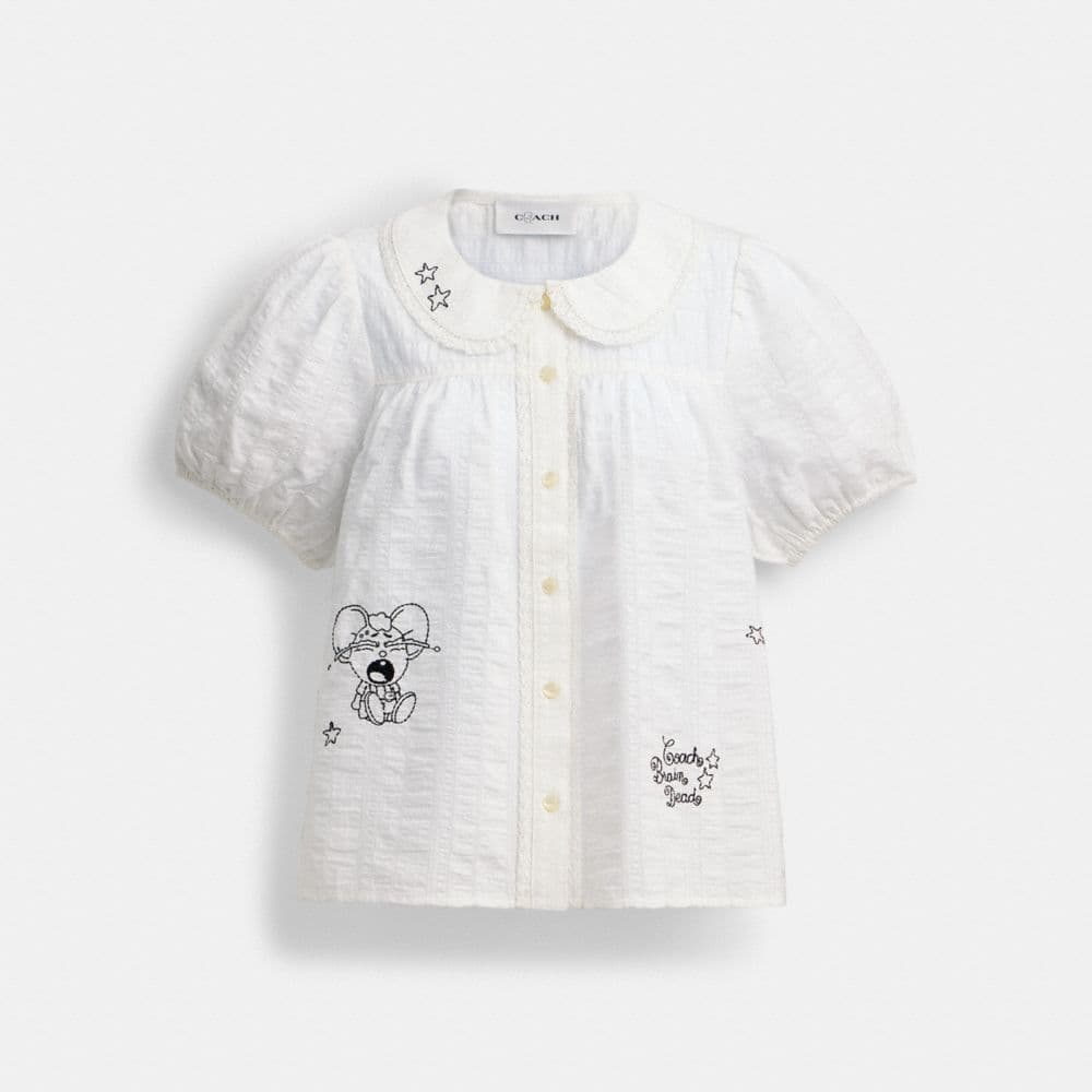 Coach | Brain Dead Embroidered Button Up Blouse