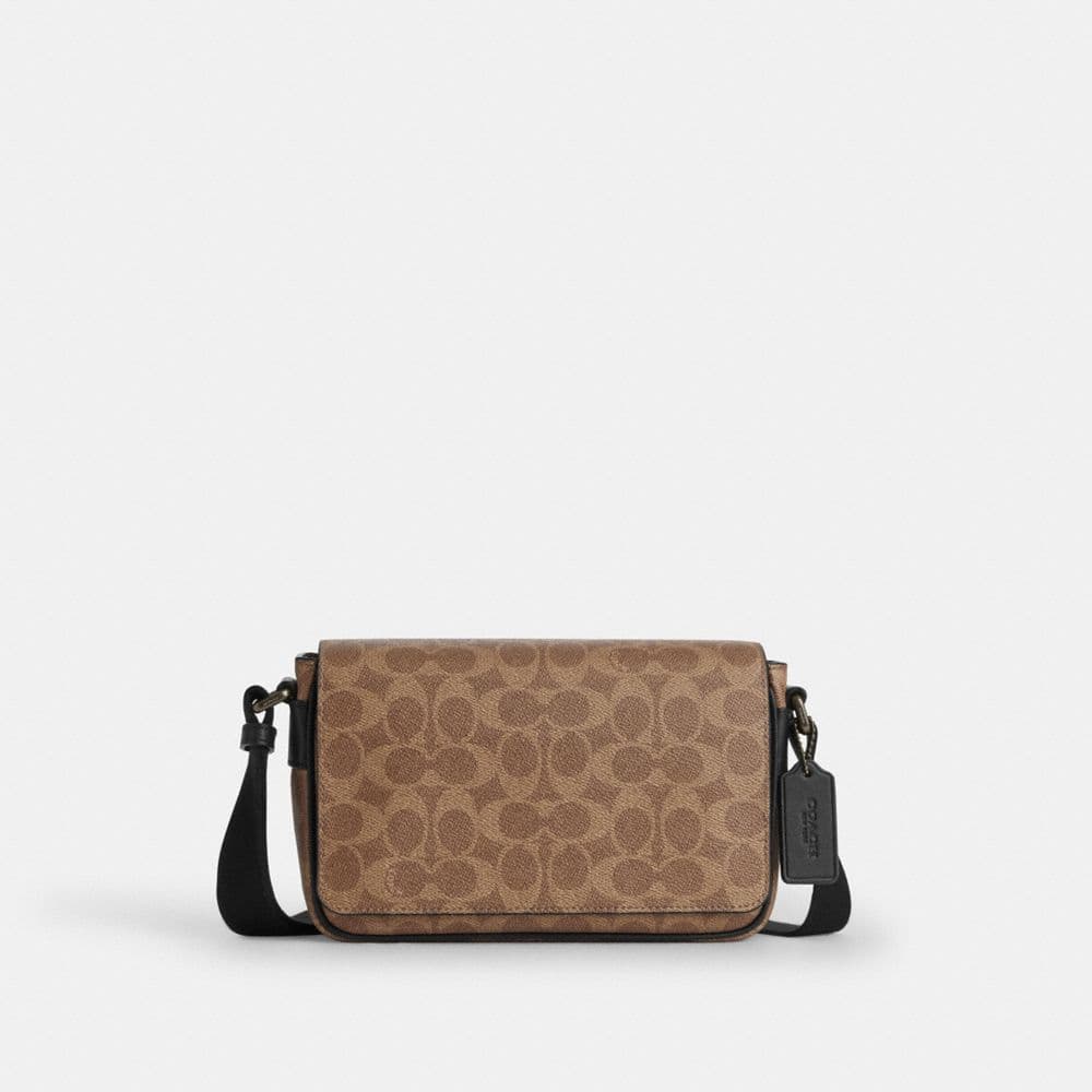 Jack Small Flap Crossbody Bag In Signature Canvas