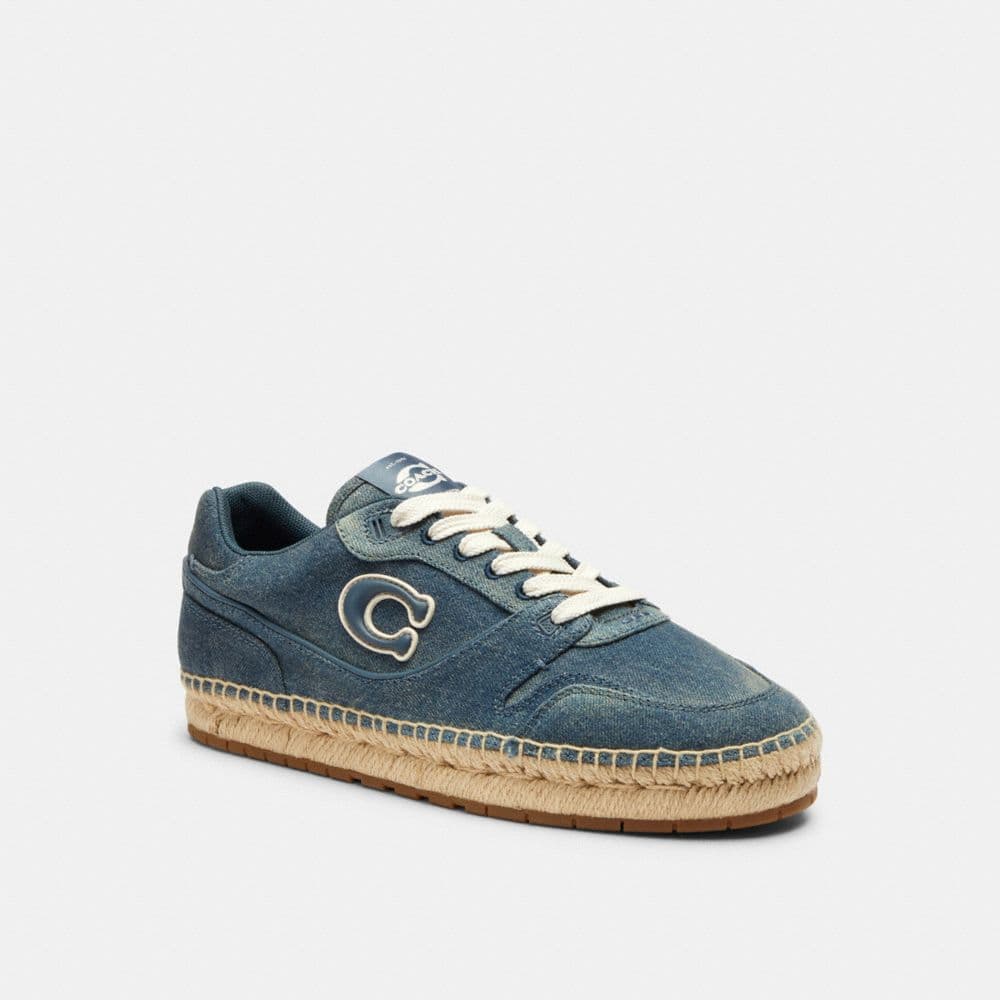 Soho Espadrille Sneaker In Loved Denim