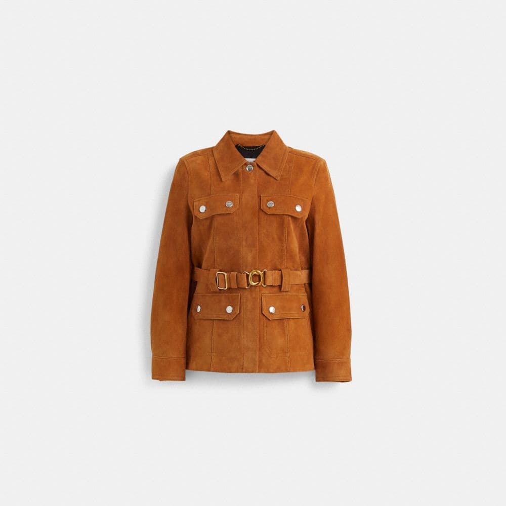 Restored Suede Belted Heritage Jacket