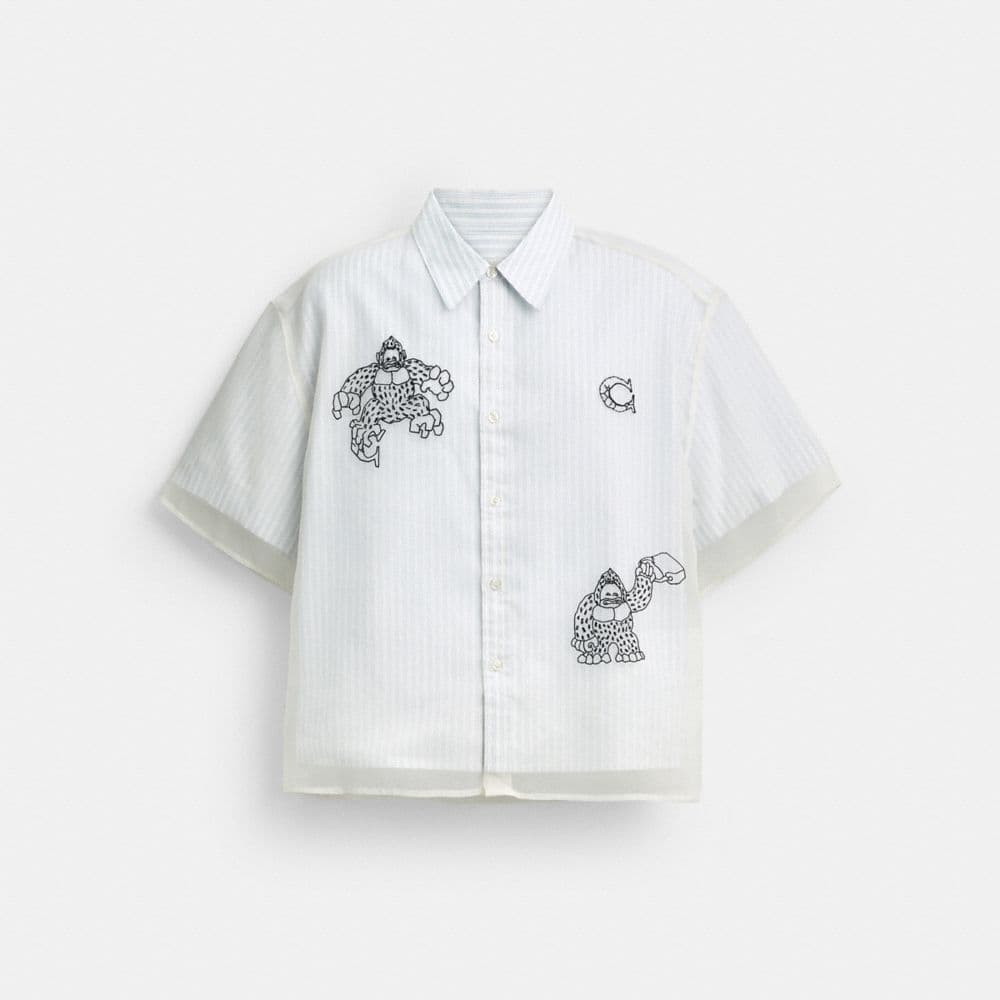 Coach | Brain Dead Striped Camp Shirt