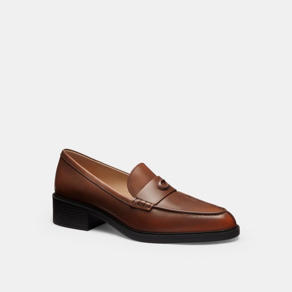 Pointed Toe Loafer In Loved Leather