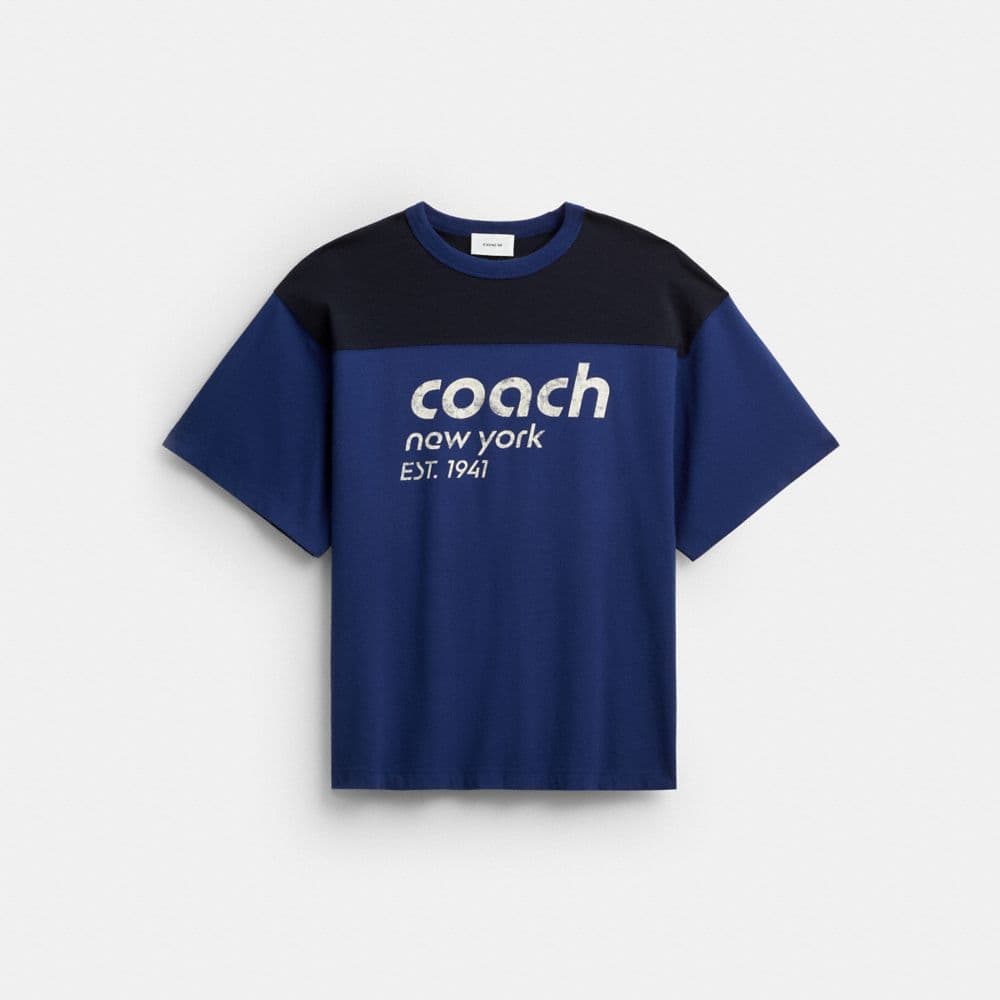 Color Blocked T-Shirt In Organic Cotton