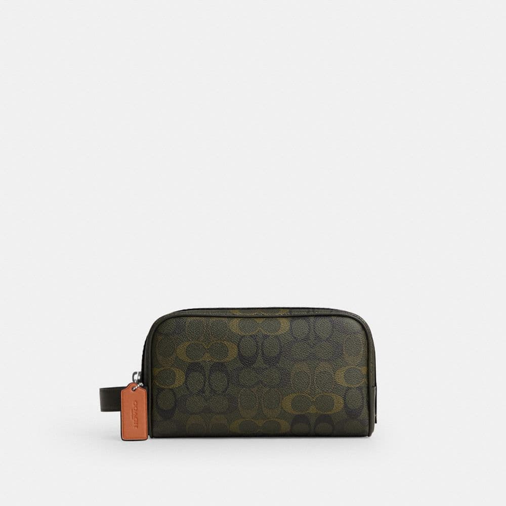 Small Travel Kit In Signature Camo Print