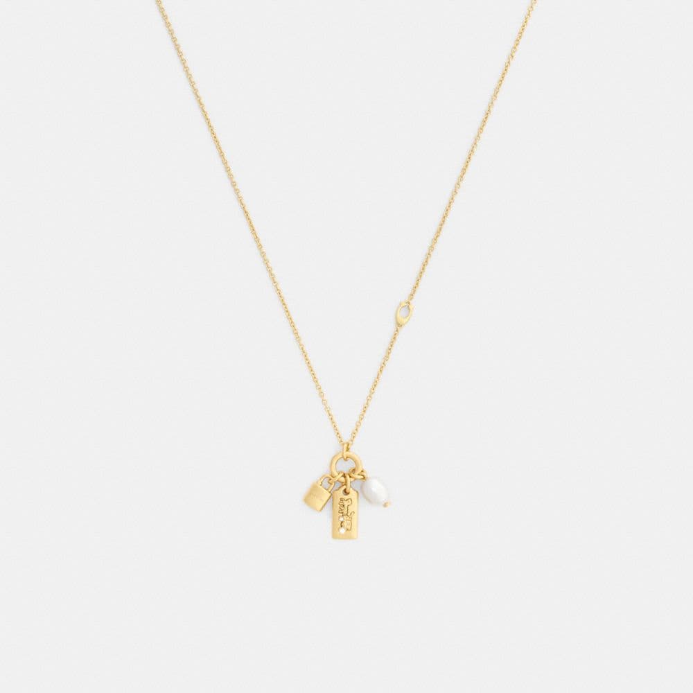 Pearl Charm Pendant Necklace