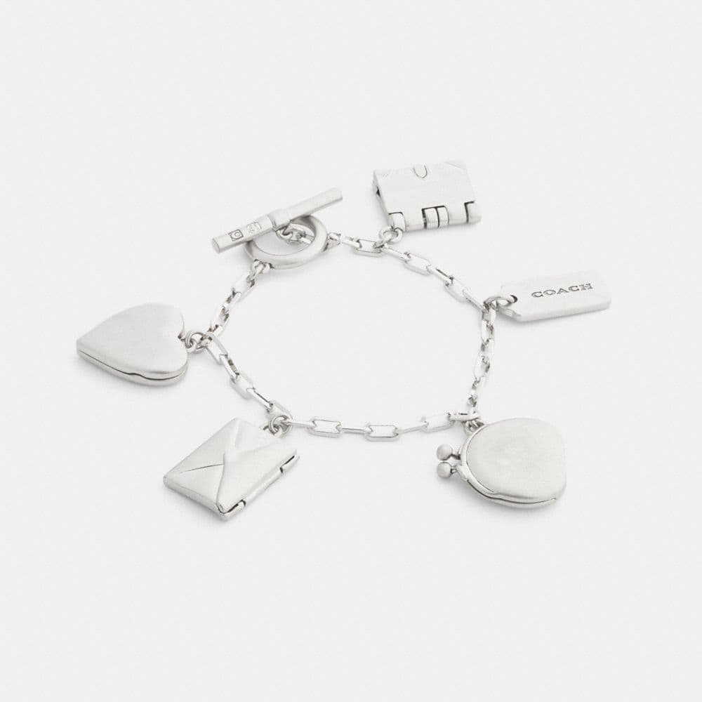 Heart And Book Charm Bracelet