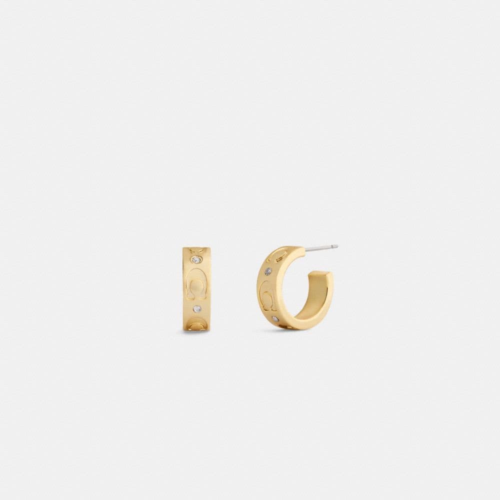 Repeated C Huggie Earrings