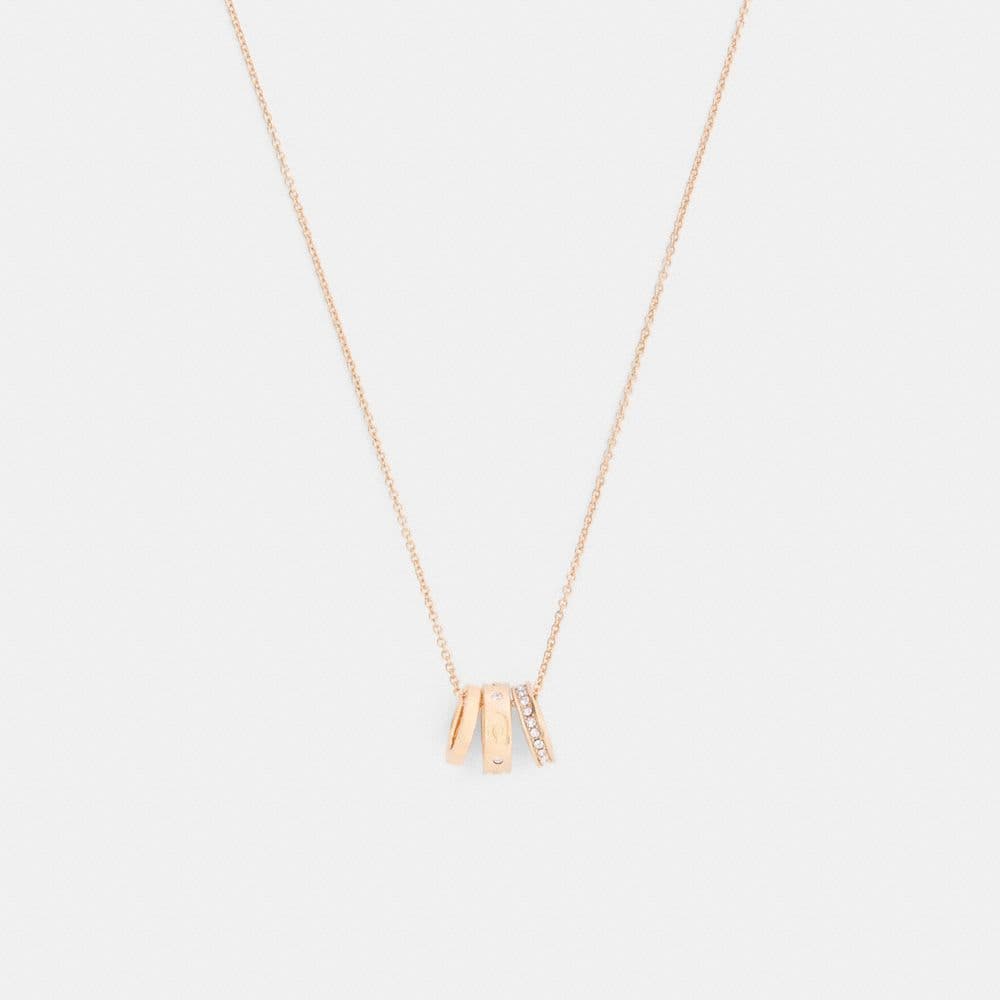 Repeated C Rondelle Necklace