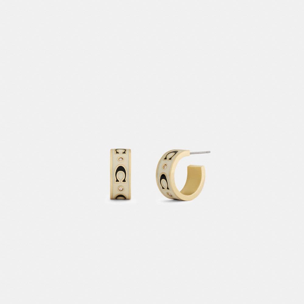 Repeated C Huggie Earrings