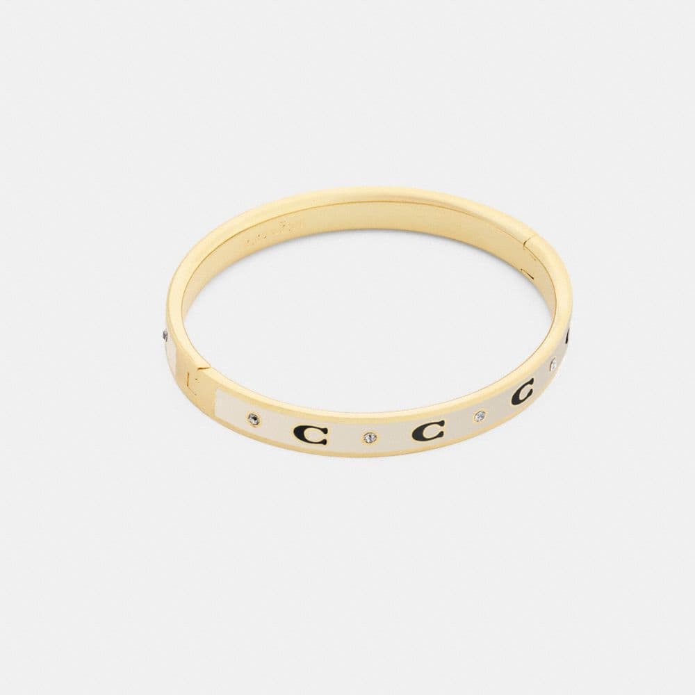 Repeated C Hinged Bangle