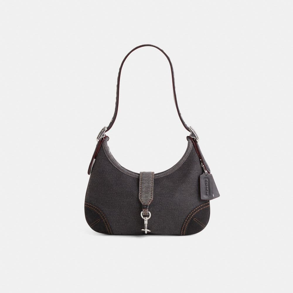 Restored Hamptons Hobo Bag With Denim