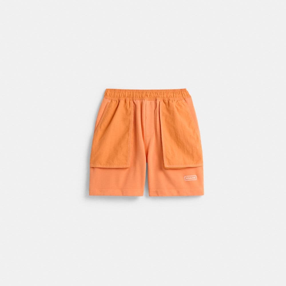 Restored Mixed Material Shorts