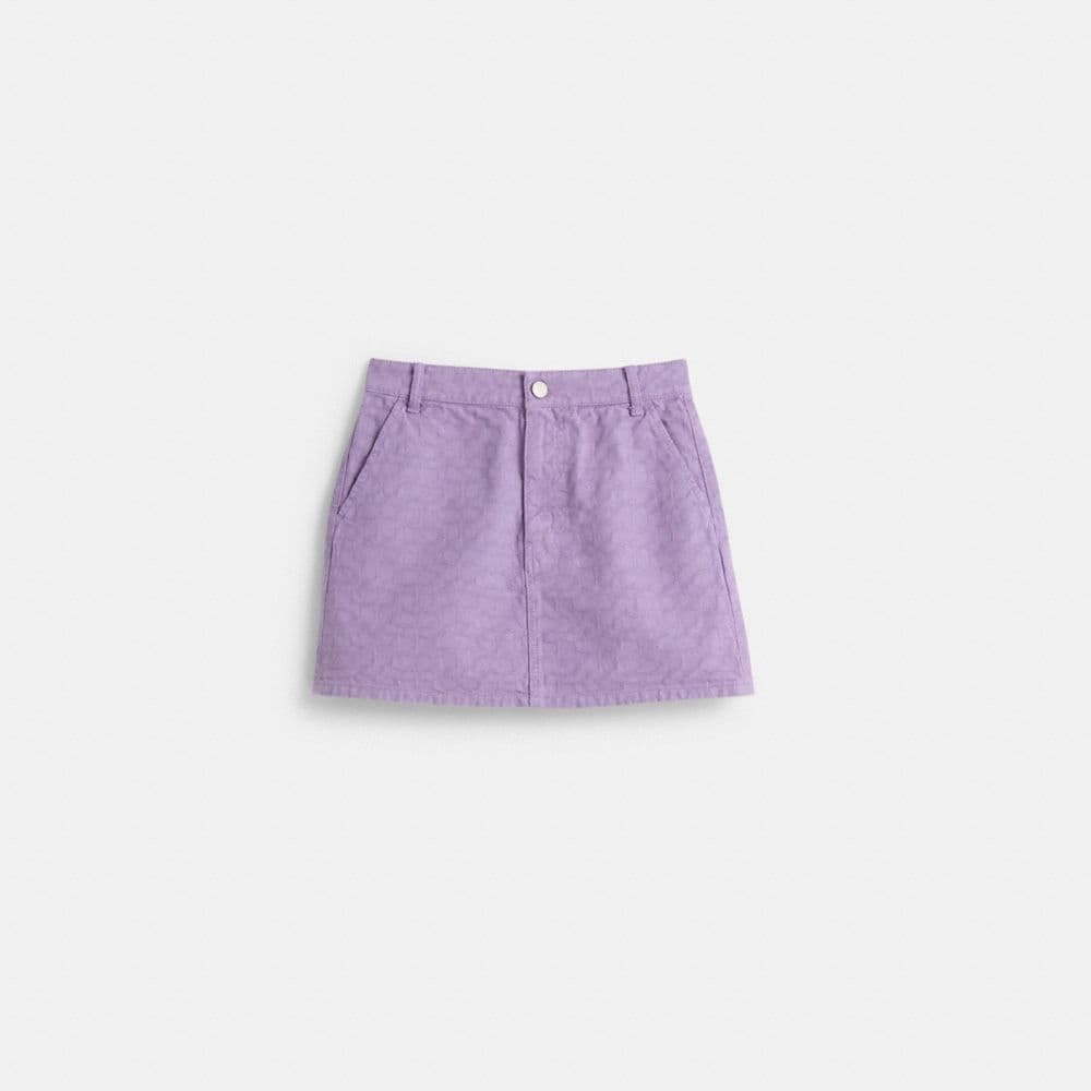 Restored Signature Denim Skirt