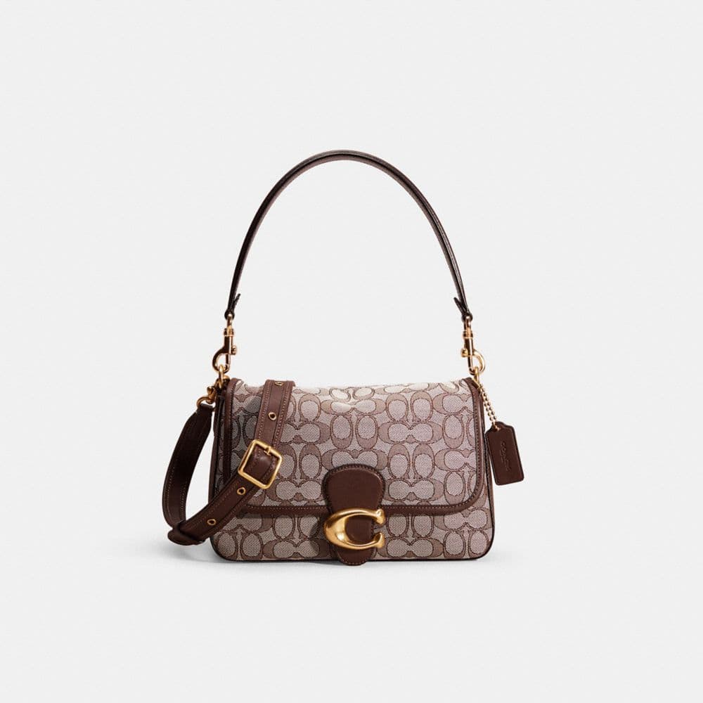 Restored Soft Tabby Shoulder Bag In Signature Jacquard