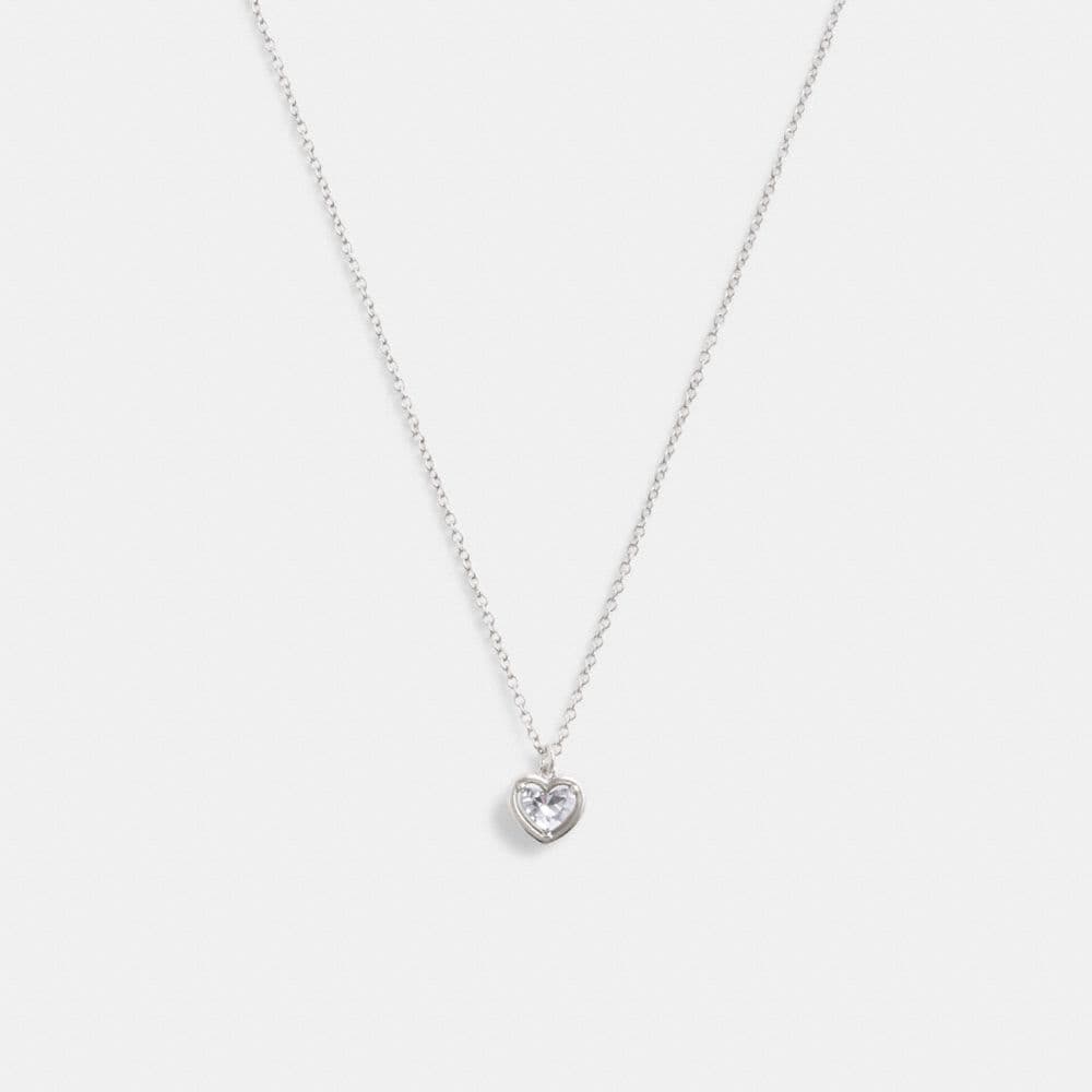 Halo Heart Pendant Necklace