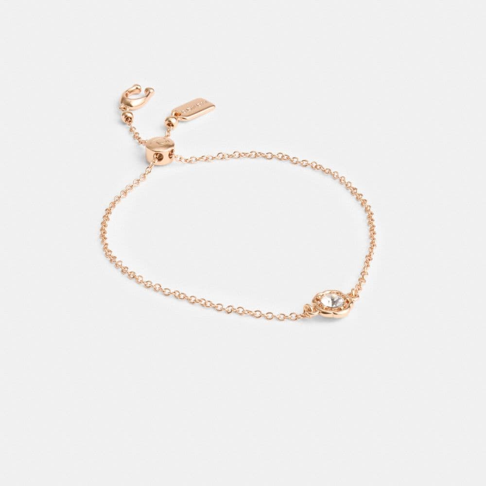 Halo Tea Rose Slider Bracelet