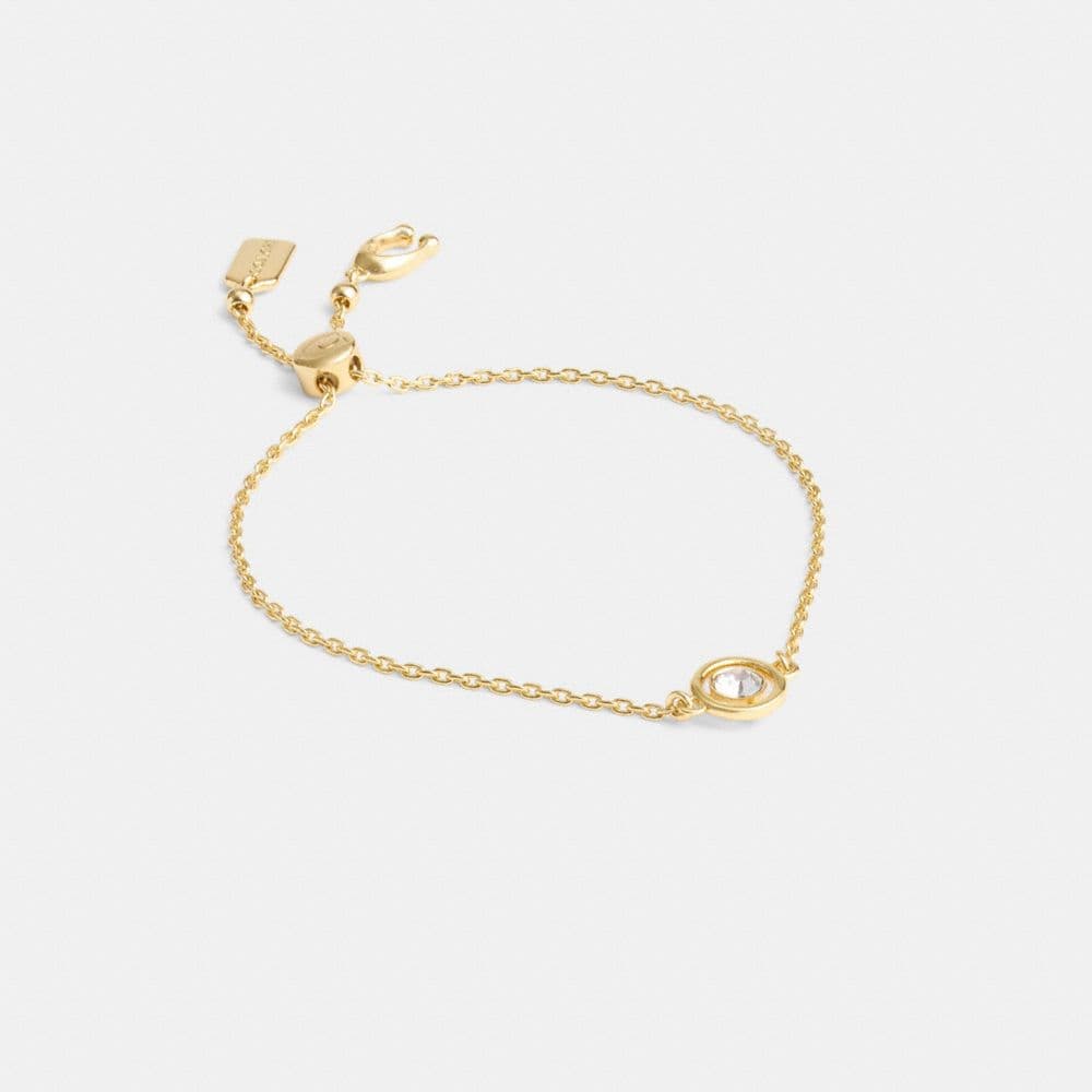 Halo Round Slider Bracelet