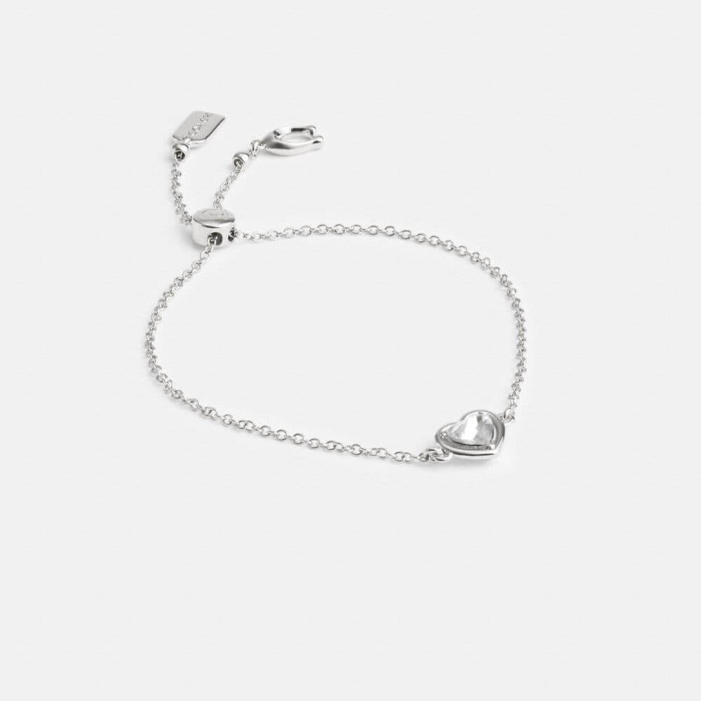 Halo Heart Slider Bracelet